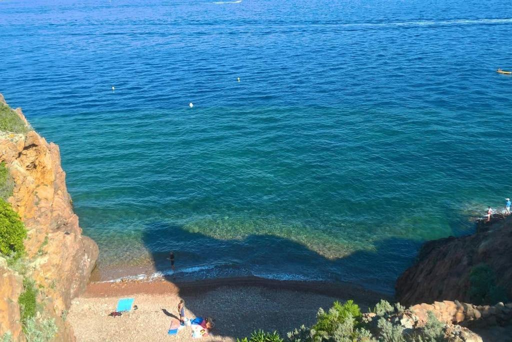 2 Pieces Climatise A 200M Des Plages Théoule-sur-Mer Eksteriør bilde